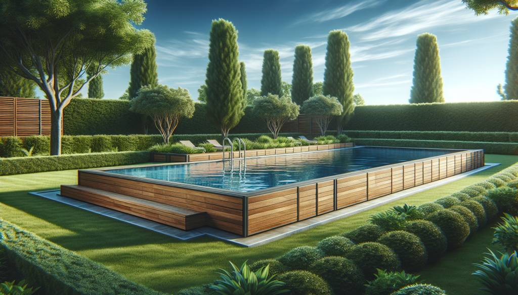 piscine hors sol en bois : un choix esthétique et pratique